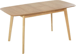Eettafel uitschuifbaar MADOX Licht eikenhout 120/150 cm 75 cm