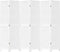 vidaXL - Kamerscherm - met - 6 - panelen - massief - paulowniahout - wit