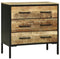 vidaXL - Dressoir - 70x35x70 - cm - Massief - Ruw - Mango - Hout