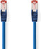 Nedis CAT6 Netwerkkabel - RJ45 Male - RJ45 Male - S/FTP - 0.15 m - Rond - LSZH - Blauw - Polybag