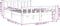 vidaXL - Bedframe - massief - hout - wit - 135x190 - cm