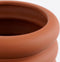 Mica Decorations Ilse Bloempot met Schotel - H16 x Ø19 cm - Keramiek - Bruin