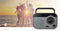 FM-Radio - Draagbaar Model - AM / FM - Batterij Gevoed / Netvoeding - Analoog - 1.8 W - Zwart-Wit Scherm - Koptelefoonoutput - Handgreep - Grijs / Zwart