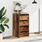 vidaXL - Ladekast - 40x41x76 - cm - bewerkt - hout - oud - houtkleurig