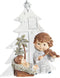 Kerststal set DKD Home Decor Ziverachtig Bruin Wit Hars (13,6 x 5,2 x 15,9 cm)