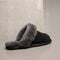 UGG W Scuffette II - Dames Sloffen - Suède/Wol - Zwart/Grijs - Maat 37