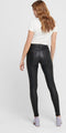 ONLY ONLROYAL HW SK ROCK COATED PIM NOOS - Gecoate skinny fit broek - High waist - Maat XS X L30