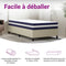 vidaXL - Pocketveringmatras - middelhard-hard - 90x190 - cm - Single - Size