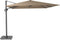 Platinum Sun & Shade – Zweefparasol – Challenger T¹ - 300x300cm – Taupe – Kantelbaar – 360° Draaibaar – 96% UV protectie