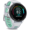 Garmin Forerunner 265S 42 mm wit/zwart met een wit/groene siliconen polsband