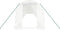 vidaXL - Tuinkas - met - stalen - frame - 28 - m² - 14x2x2 - m - wit