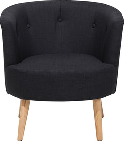 ODENZEN - Fauteuil - Zwart - Polyester