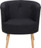 ODENZEN - Fauteuil - Zwart - Polyester