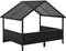 vidaXL - Hondenhok - met - kussen - poly - rattan
