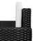 vidaXL - Tuinbank - 2-zits - met - kussens - poly - rattan - zwart