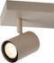 Lucide JASPER - Plafondspot - 3xGU10 - Draaibaar en kantelbaar - Taupe