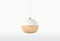 GOOD&MOJO Hanglamp Mekong - Wit/Bamboe - Rond - Ø40cm - Scandinavisch,Bohemian - Hanglampen Eetkamer, Slaapkamer, Woonkamer