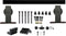 Intersteel Basic Top - Schuifdeursysteem - 2 stalen rails 100 cm - Mat zwart