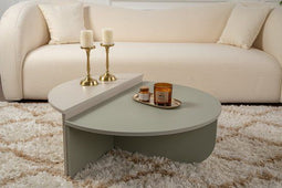 Hanah Home Orion - Houten salontafel - 90 x 60 x 30 cm - Essengroen