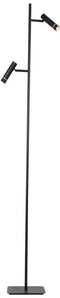 Vloerlamp Volari 4711ZW zwarte design 2-lichts leeslamp van Steinhauer met dim to warm LED, hoogte