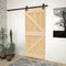 vidaXL - Schuifdeur - met - beslag - 90x210 - cm - massief - grenenhout