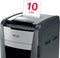Rexel Optimum AutoFeed+ 600M Fluisterstille Papierversnipperaar P-5 Micro voor Kantoor - Invoer tot 600 Vellen - Zwart