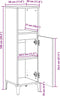 vidaXL - Badkamerkast - 30x30x100 - cm - bewerkt - hout - sonoma - eikenkleurig