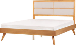 POISSY - Tweepersoonsbed - Lichthout - 160 x 200 cm - MDF
