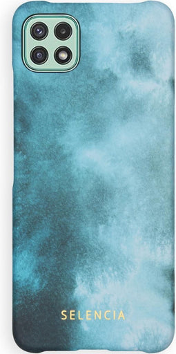 Selencia Hoesje Geschikt voor Samsung Galaxy A22 (5G) Hoesje - Selencia Maya Fashion Backcover - blauw