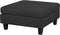 Beliani FEVIK - Hoekbank met ottomaan - Zwart - Kunststof