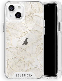 Selencia Hoesje Geschikt voor iPhone 13 Mini Hoesje - Selencia Zarya Fashion Extra Beschermende Backcover - goud