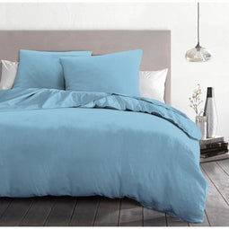 HOME LINGE PASSION - HP72066 - Dekbedovertrekset 3-delig - 240 x 260 cm - Hemelsblauw