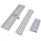 vidaXL - Douchegoot - rechthoekig - 630x140 - mm - roestvrij - staal