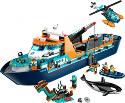 LEGO City 60368 - Poolonderzoeksschip - 7 mini figuren en onderwaterrobot