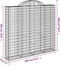 vidaXL - Schanskorven - 5 - st - gewelfd - 200x50x180/200 - cm - ijzer