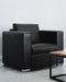 Fauteuil HELSINKI Leer Zwart