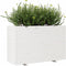 vidaXL - Plantenbak - 110x40x72 - cm - massief - grenenhout - wit