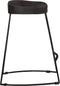 vidaXL - Barkrukken - 2 - st - zwart - 46x38x52 - cm - massief - mangohout