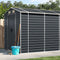 vidaXL - Tuinschuur - 191x640x198 - cm - gegalvaniseerd - staal - antracietkleurig