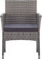 vidaXL - Tuinstoelen - met - kussens - 2 - st - poly - rattan - antraciet
