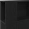 vidaXL - Hoofdbord - Kast - Zwart - Eiken - Spaanplaat - Kingsize - Opslag