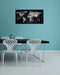 Sigel glasmagneetbord - Artverum - 91x46cm - zwart wereldkaart - SI-GL270