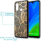 iMoshion Hoesje Geschikt voor Huawei P Smart (2020) Hoesje Siliconen - iMoshion Design hoesje - Goud / Zwart / Golden Leaves