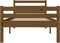 vidaXL - Bedframe - massief - hout - honingbruin - 75x190 - cm