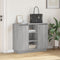 vidaXL - Dressoir - met - LED - Grijs - Sonoma - 90x32x75 - cm - Gemaakt - uit - Hout
