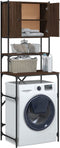 vidaXL - Wasmachinekast - 68x48,5x194 - cm - bruin - eikenkleur