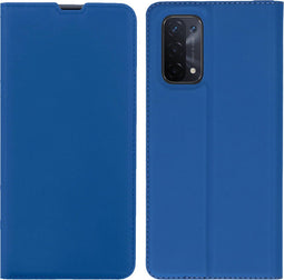 iMoshion Hoesje Geschikt voor Oppo A74 (5G) / A54 (5G) Hoesje Met Pasjeshouder - iMoshion Slim Folio Bookcase - Blauw