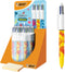 BIC 4 Colours, Multifunctionele balpen, Meerkleurig, 30 stuk(s), Medium
