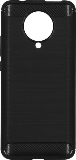Hoesje Siliconen Geschikt voor Xiaomi Poco F2 Pro - Brushed Backcover - Zwart