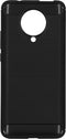 Hoesje Siliconen Geschikt voor Xiaomi Poco F2 Pro - Brushed Backcover - Zwart